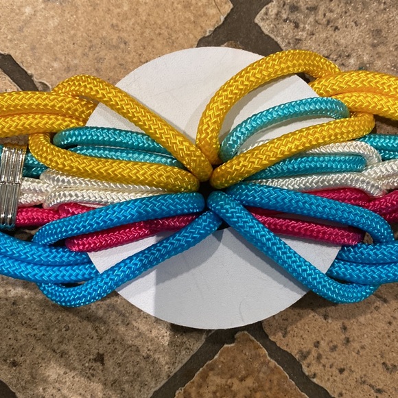 Vintage Colorful Braided Twisted Belt - Picture 8 of 10